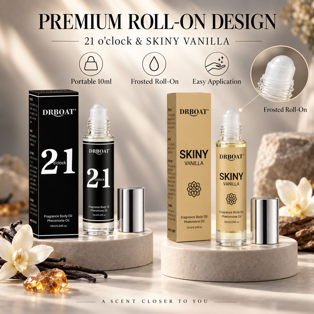 Perfume Alcohol Fragrance - Herenparfum in roll-on verpakking, met de
